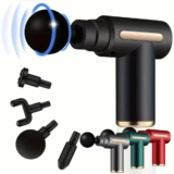 מיני אקדח מסאז עם 4 ראשי עיסוי